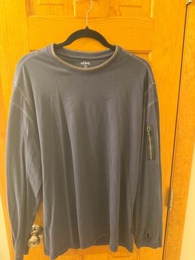 Kühl Men's Long Sleeve Crew in Navy Blue